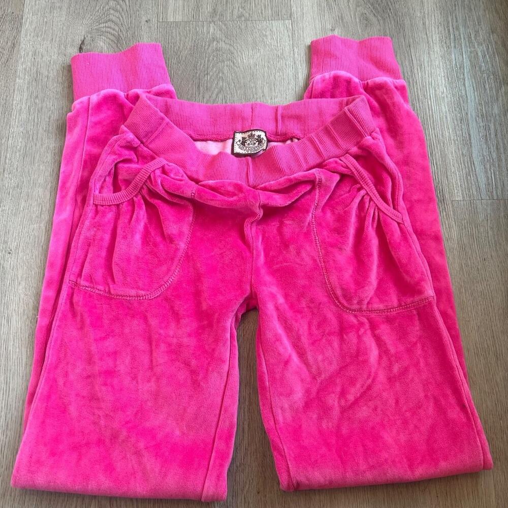 Juicy couture hot pink velour sweatpants